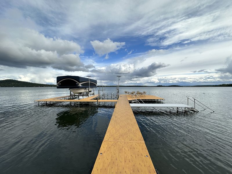 Campground boat dock.